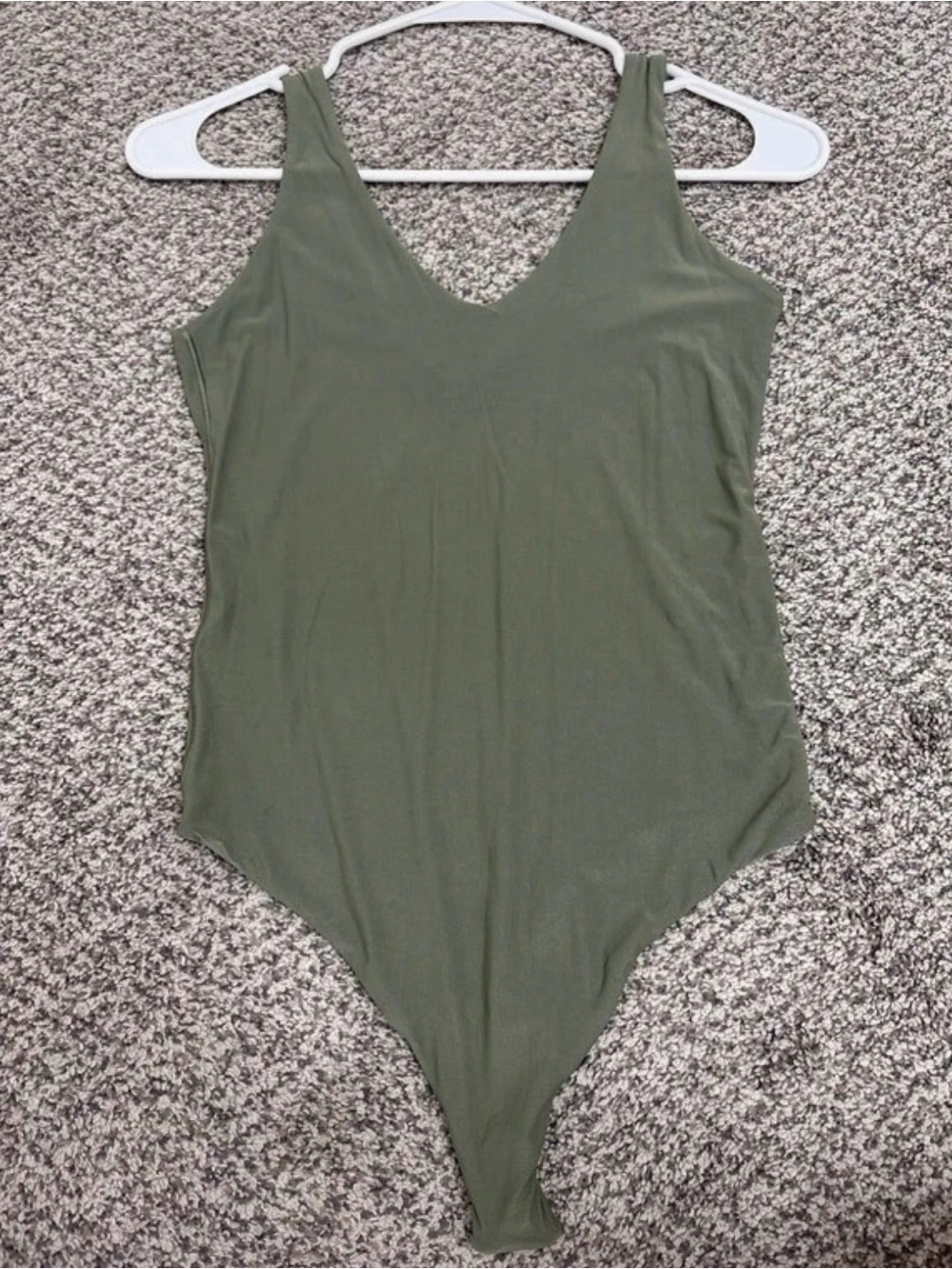 aerie smoothez olive green bodysuit